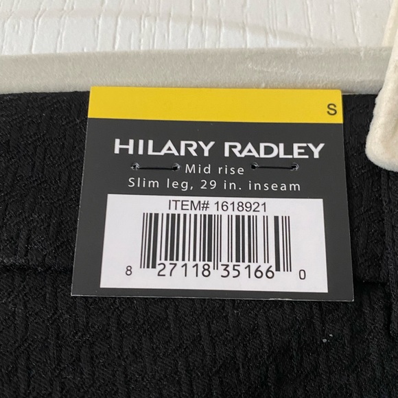 NWT. Hilary Radley size Small black dress pants. Pull on, textured material - Picture 3 of 5